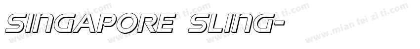 Singapore Sling字体转换